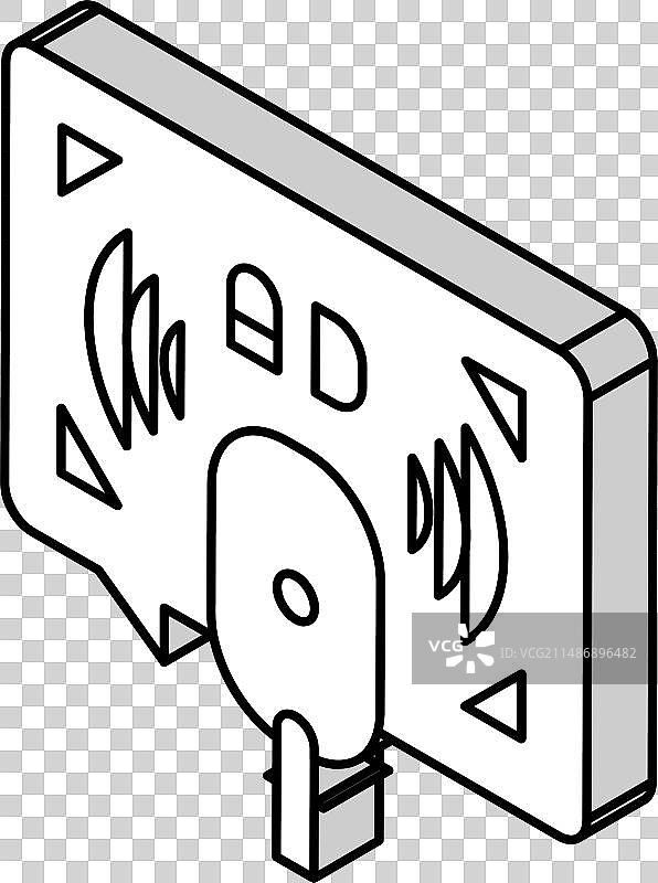 广播电台广告2.5D图标图片素材