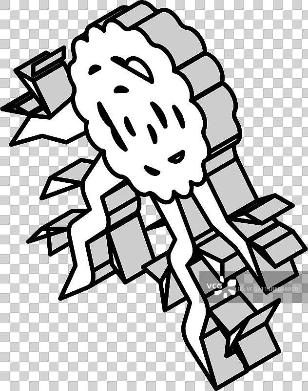 癌细胞2.5D图标图片素材