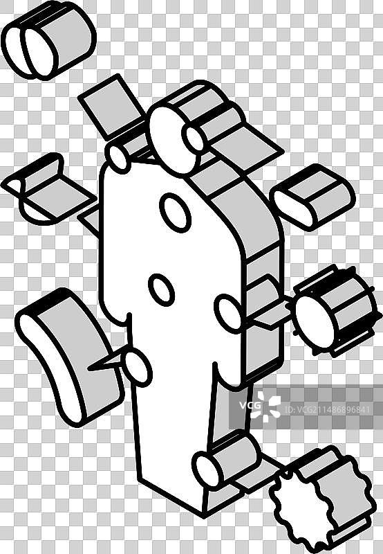 自身免疫性疾病等距图标图片素材