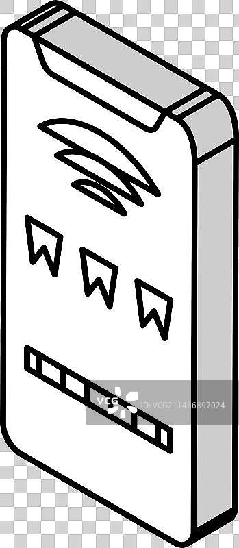 用于搜索网站的2.5D二维码图标图片素材