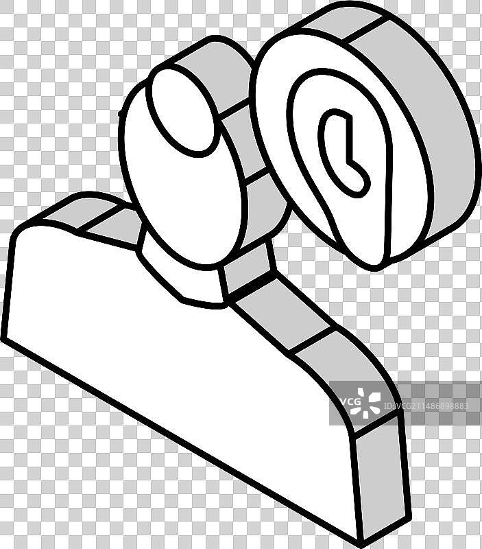 耳鼻喉科医疗专家2.5D图图片素材