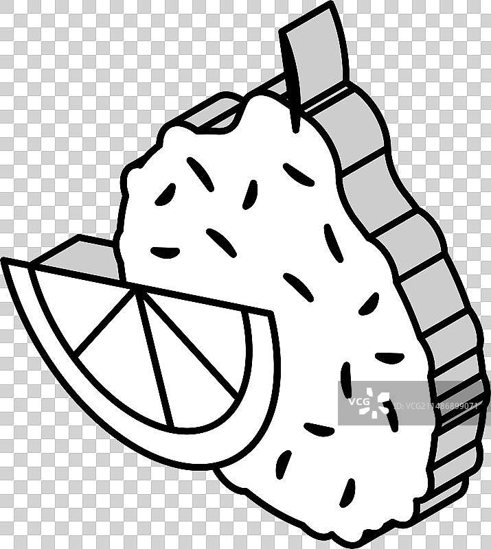 香柠檬精油2.5D等距图标图片素材