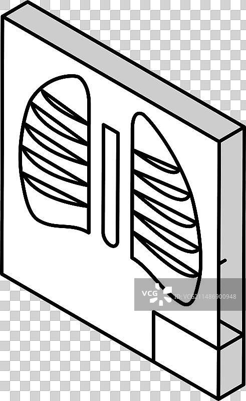 X射线放射学2.5D图标图片素材