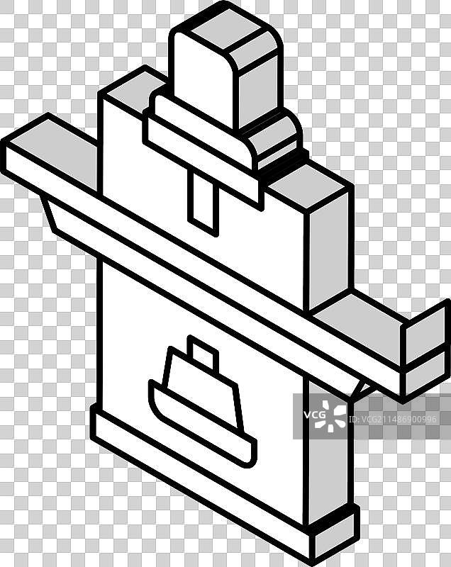 X光透视放射学等距图标图片素材