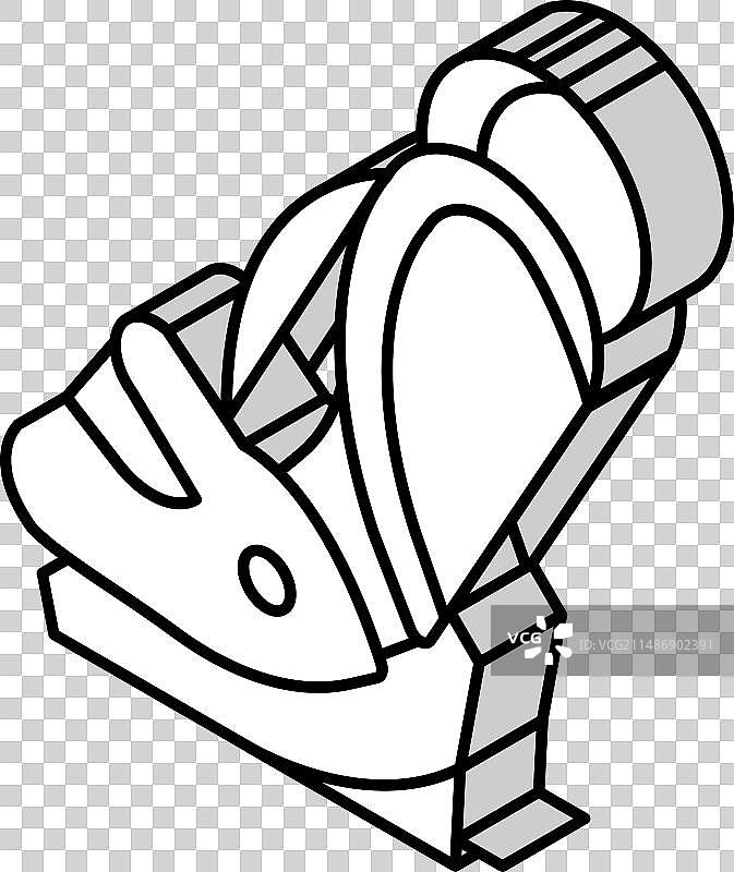 汽车安全座椅2.5D图标图片素材