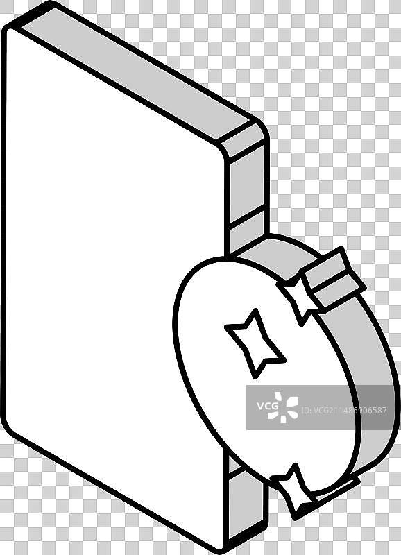 银色镜面等距图标图片素材