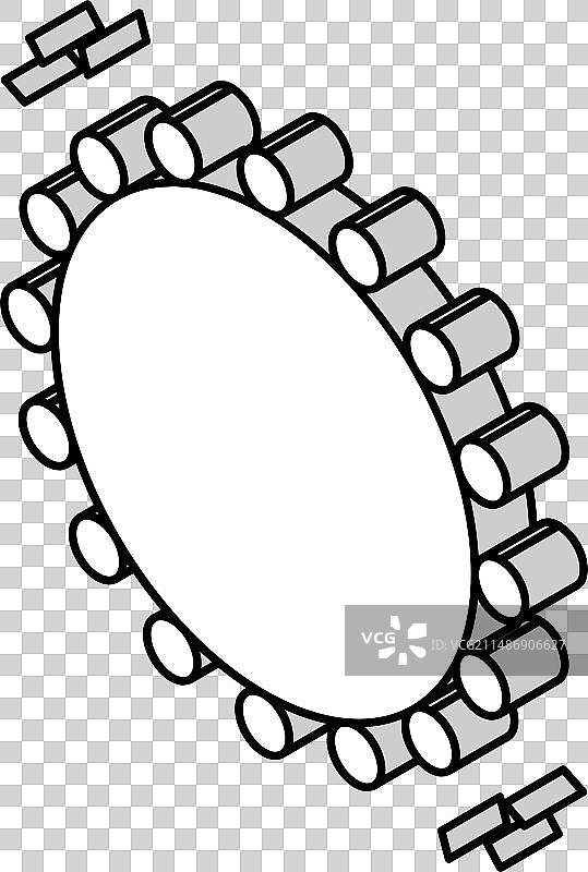 带灯的发光镜子2.5D图标图片素材