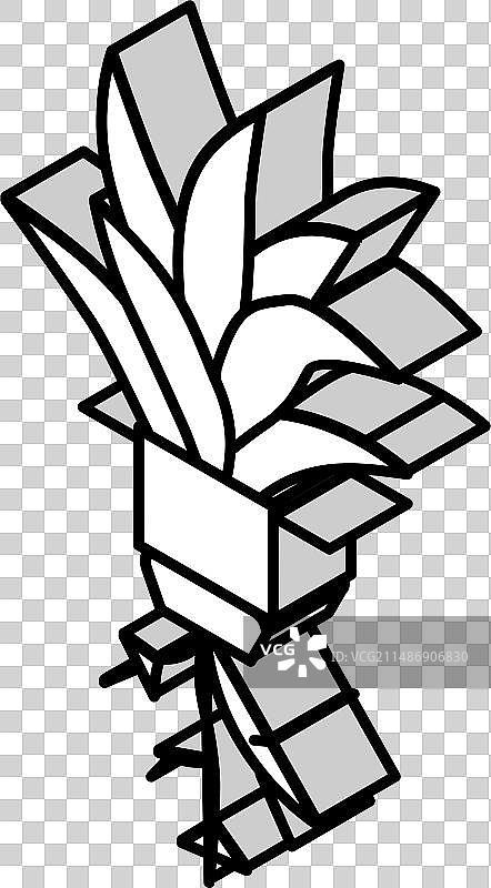 水培灌溉2.5D图标图片素材