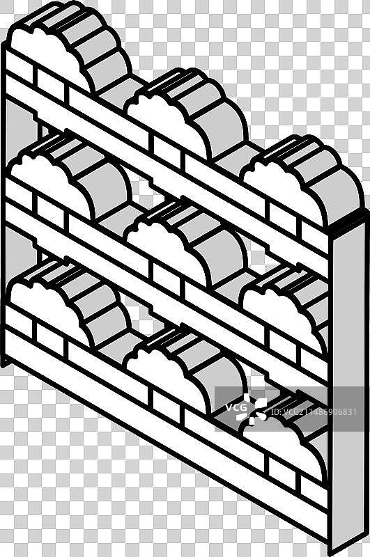农场水培水灌溉2.5D图标图片素材
