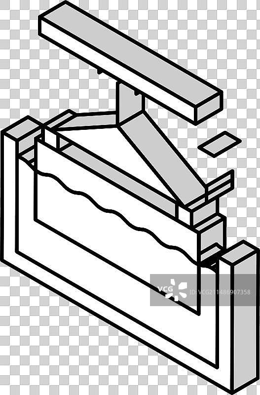 金属镀锌2.5D图标图片素材