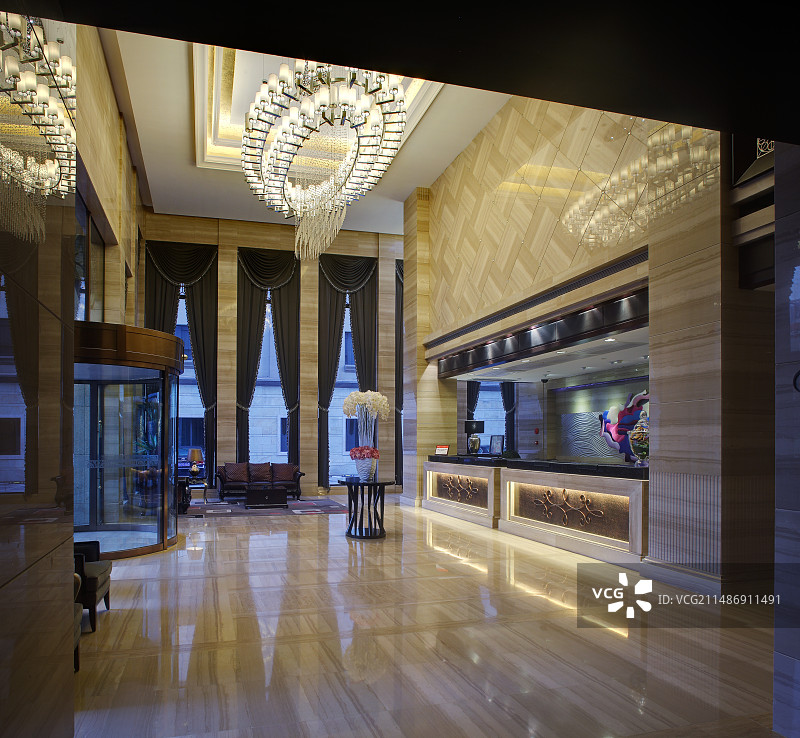 豪华酒店大堂图片素材