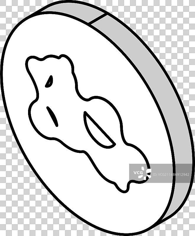 皮肤癌彩色扁平图标图片素材