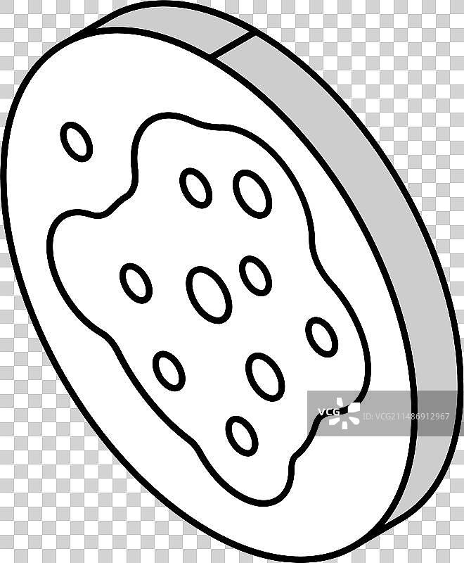 脓疱性皮肤病2.5D图标图片素材