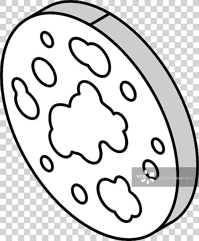 荨麻疹皮肤病等距图标图片素材