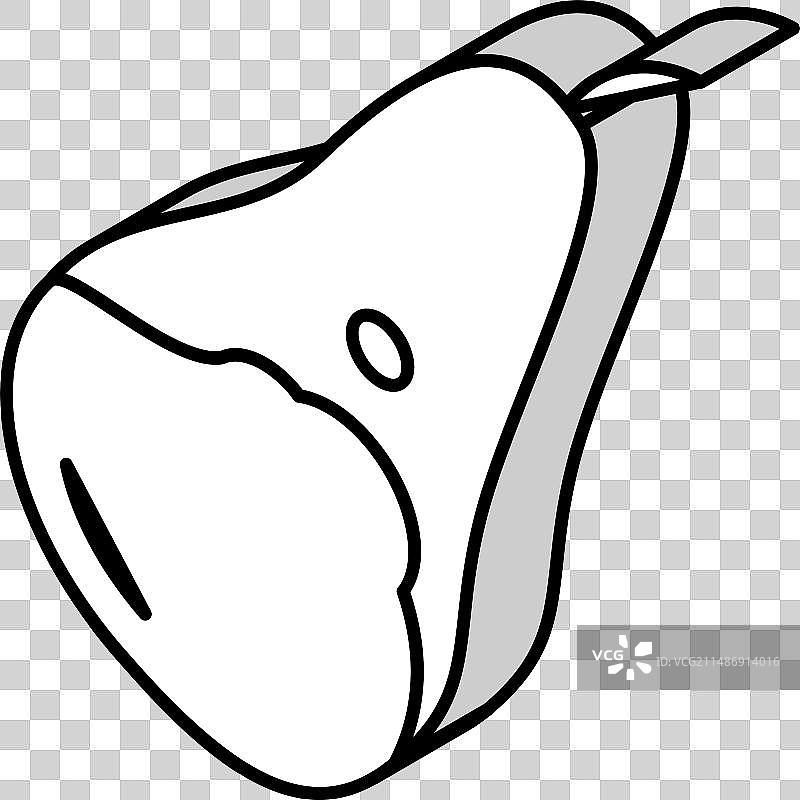 梨形会议整体2.5D图标图片素材