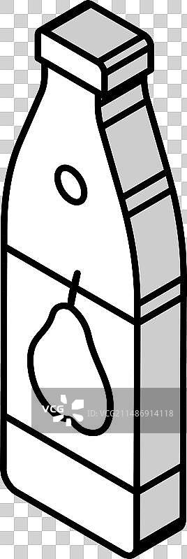 梨汁2.5D图标图片素材