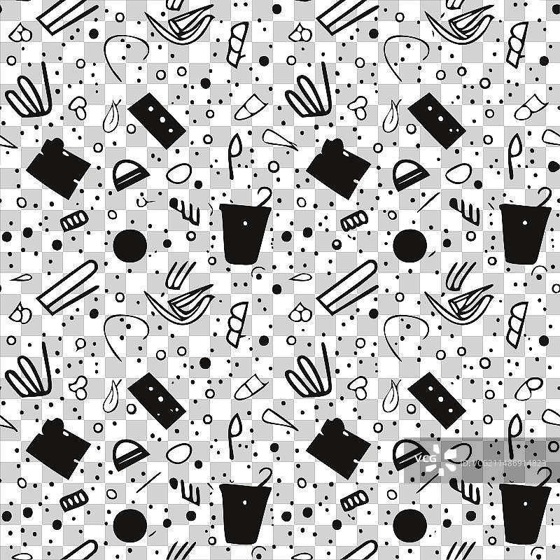 黑白抽象物体图片素材