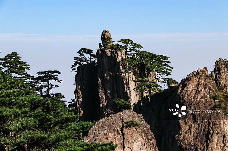 雪线之下，黄山无敌。图片素材