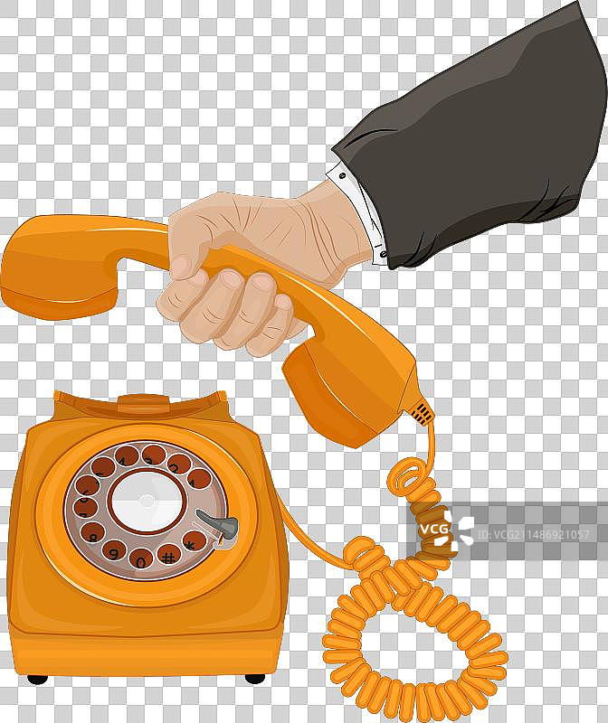 在白色背景上手持电话图片素材