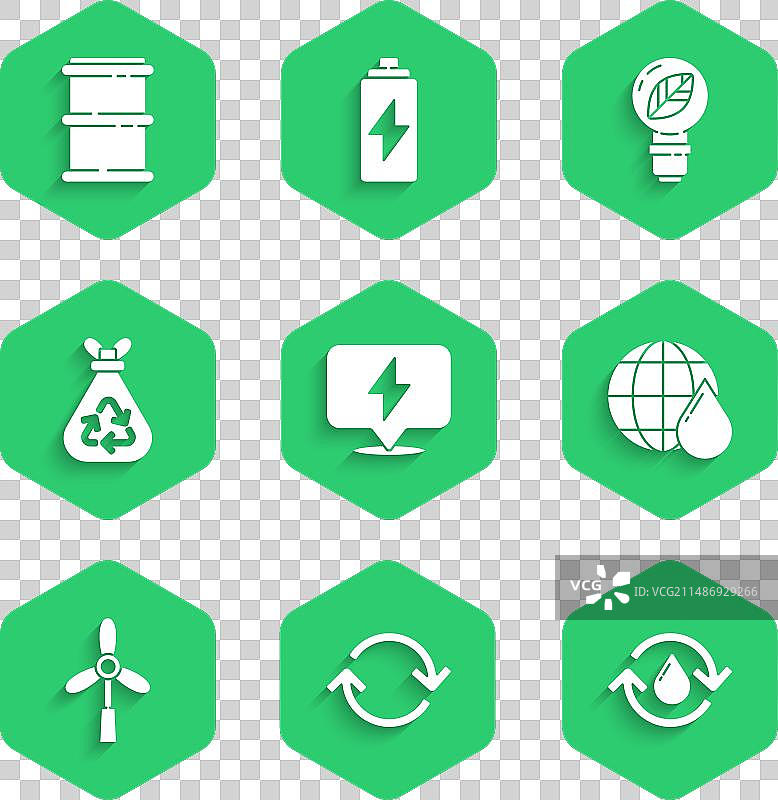 闪电刷新回收清洁图片素材