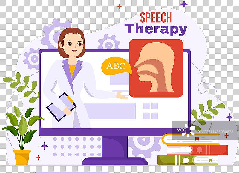 儿童语音治疗：基础语言训练图片素材