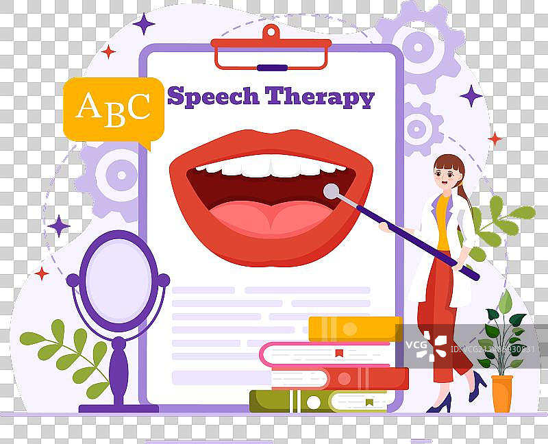 儿童语音治疗：基础语言训练图片素材