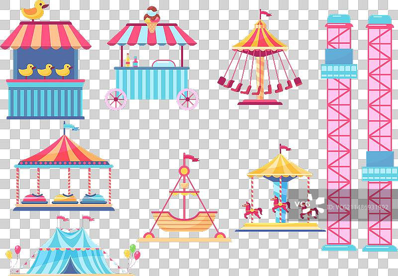 游乐园元素合集图片素材