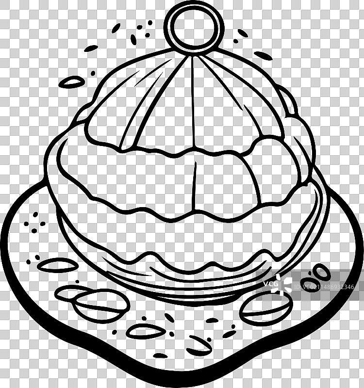 拉杜图标手绘黑色排灯节标志图片素材