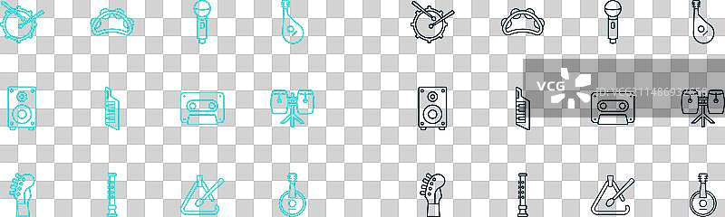 排笛复古录音带素材图片素材