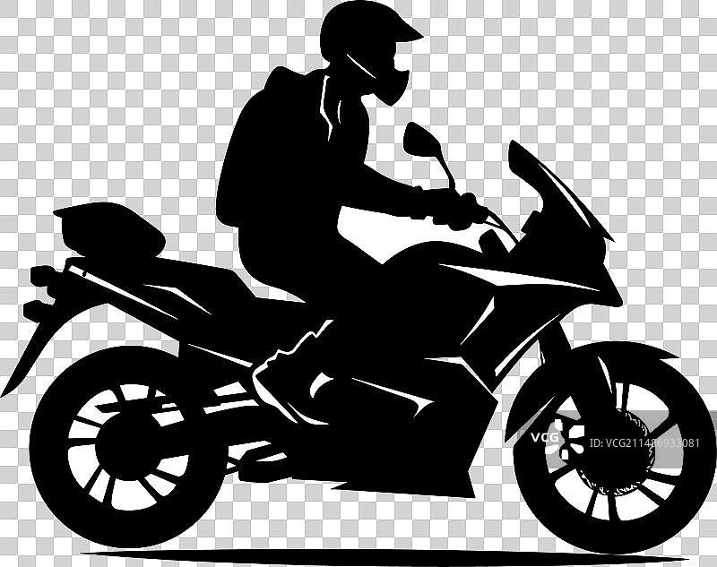 白色背景上的黑色公路自行车图标图片素材