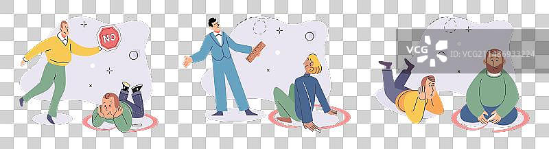 反社会焦虑会导致孤独感图片素材