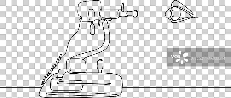 角膜曲率计线条图片素材