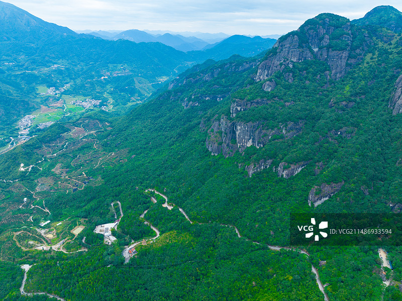 福建漳州和平县通灵山航拍图片素材
