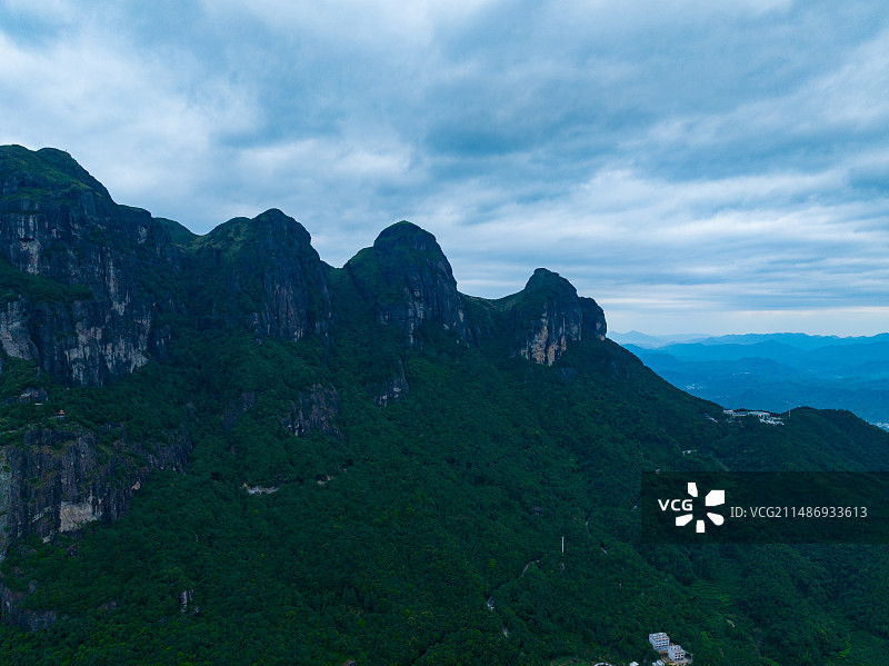福建漳州和平县通灵山航拍图片素材