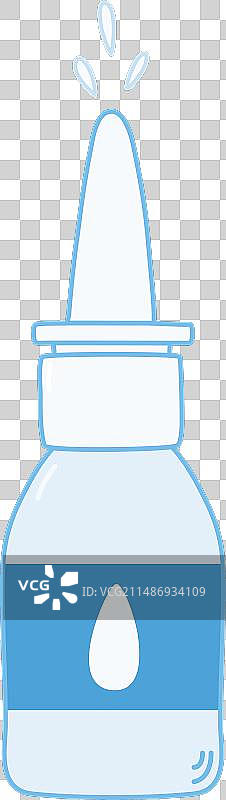 含医用滴鼻剂的瓶子图片素材