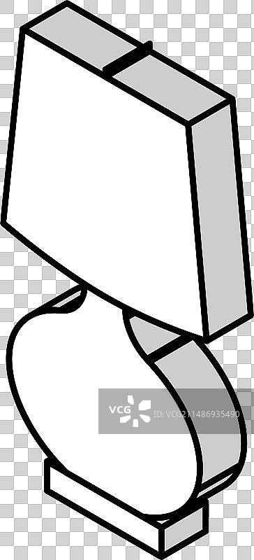 家具台灯2.5D图标图片素材