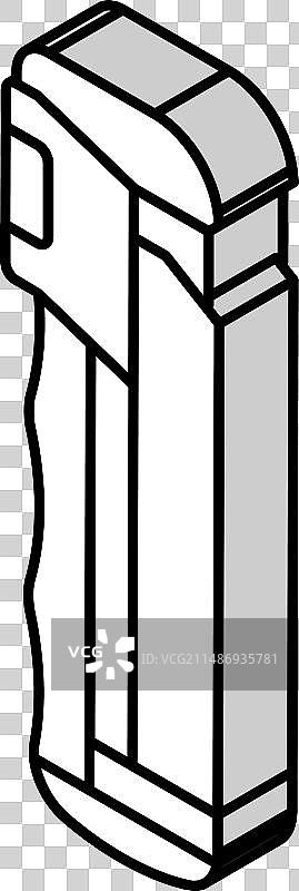 2.5D胡椒喷雾图标图片素材