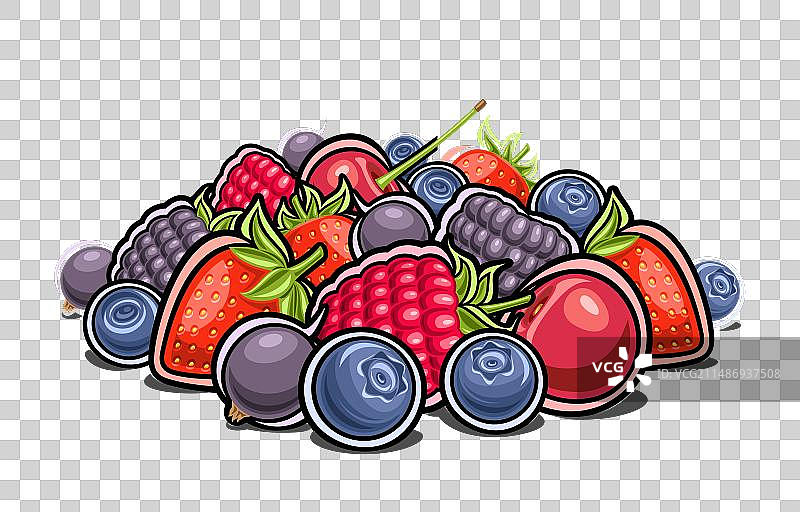 成堆的浆果图片素材