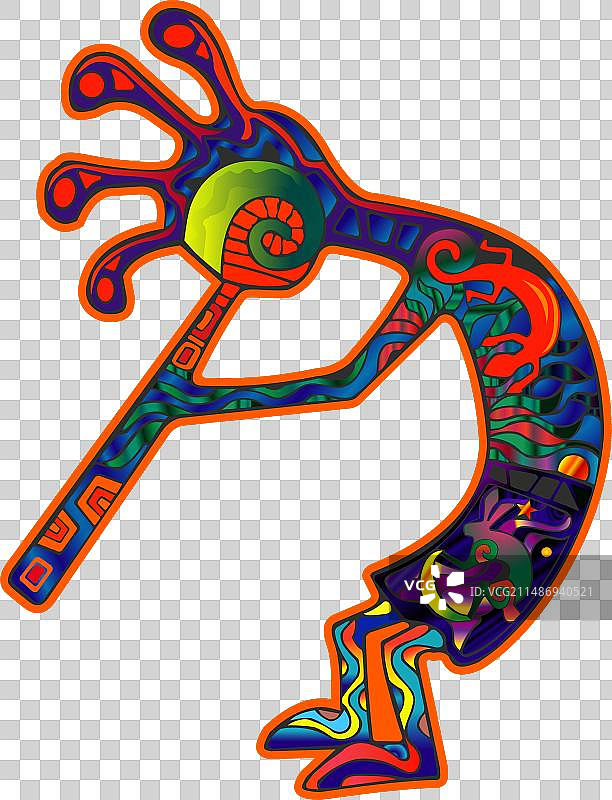 科科佩利美式复古贴纸图片素材