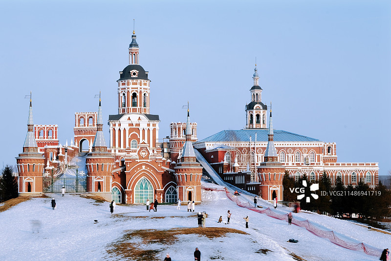 伏尔加庄园 日景图片素材