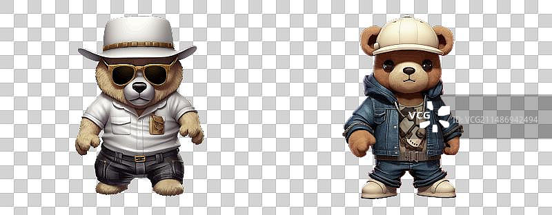 时尚卡通熊图片素材