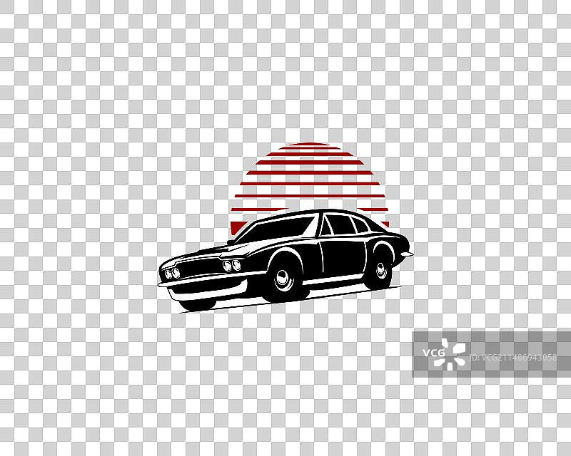 1964年阿斯顿·马丁DBS汽车（白色隔离）图片素材