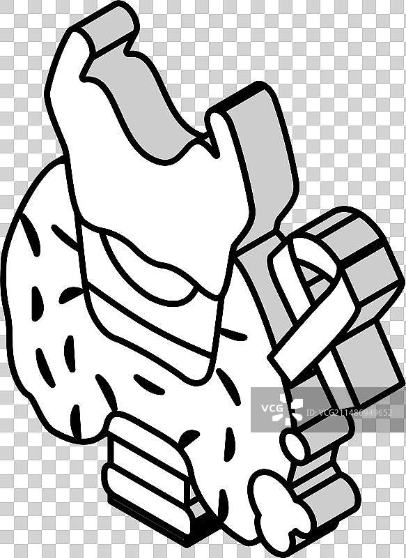 甲状腺癌2.5D示意图图片素材