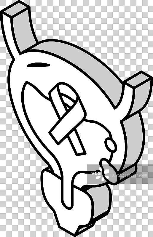 膀胱癌2.5D图标图片素材