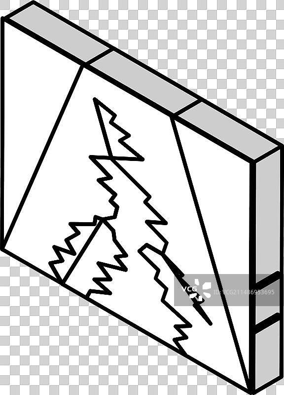 地震坍塌2.5D图标图片素材