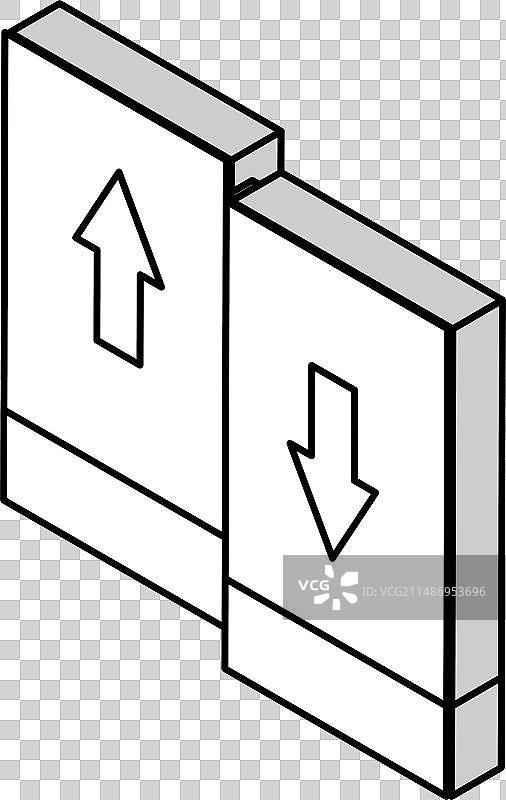 道路裂缝灾害2.5D图标图片素材