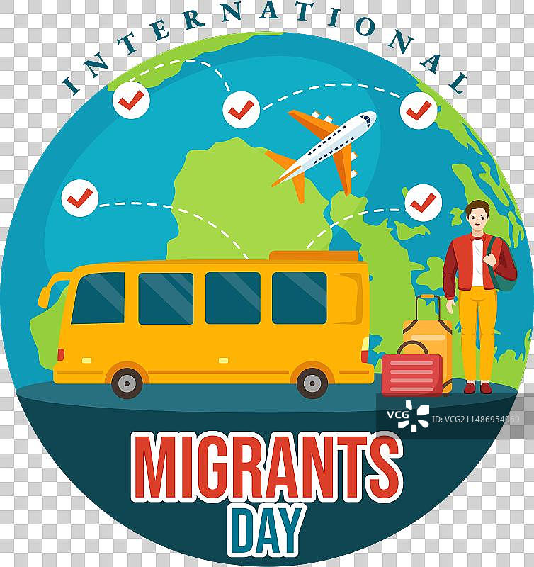 12月18日国际移民日图片素材