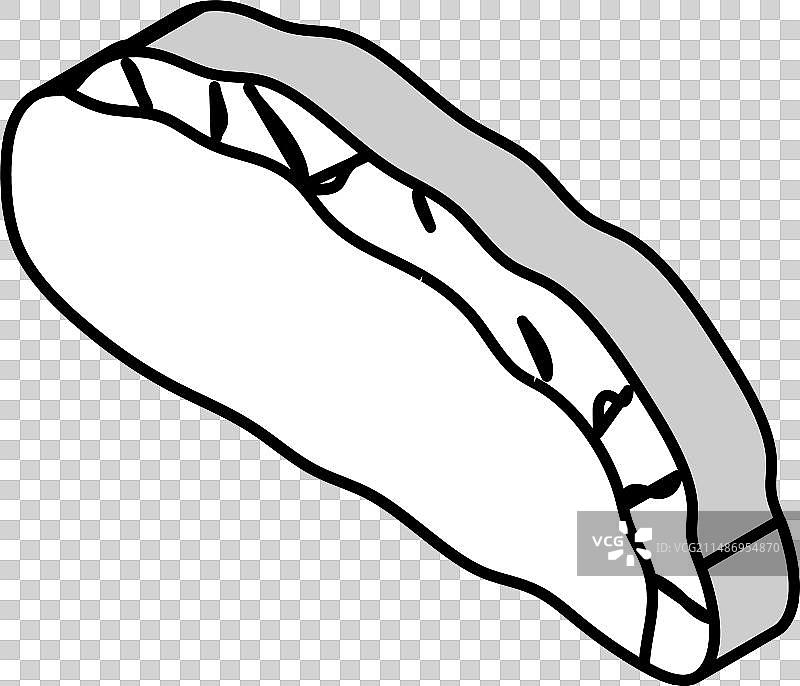 杏仁意式脆饼食品零食2.5D图标图片素材