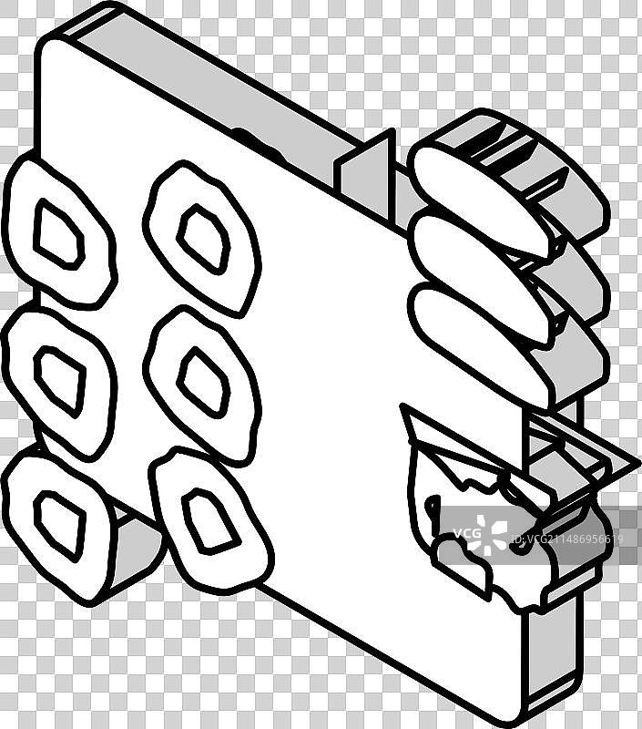 日式味增汤2.5D图标图片素材