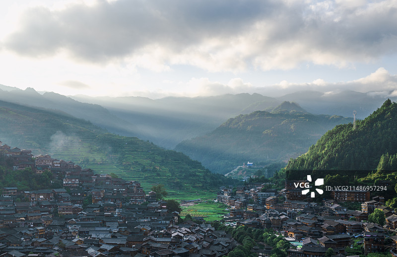 贵州西江千户苗寨图片素材